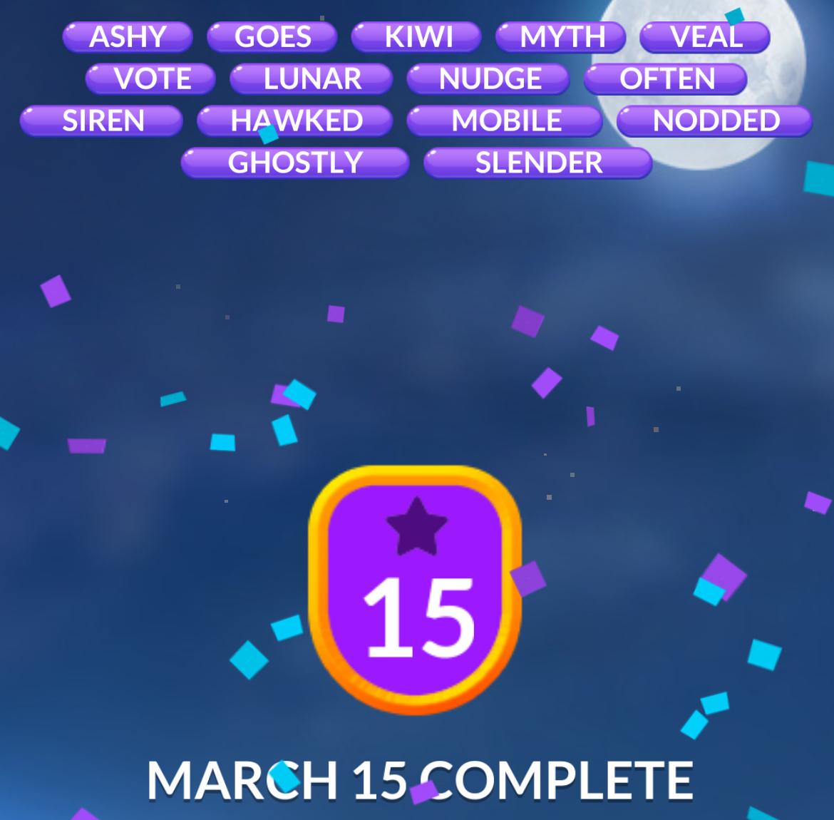 Word Stacks Daily Puzzle March 15 2026