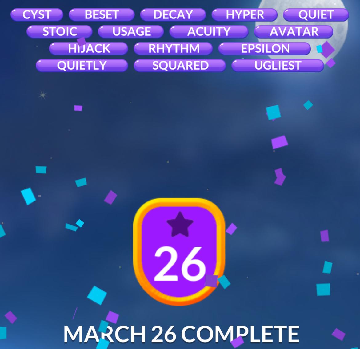 Word Stacks Daily Puzzle March 26 2026 Word Stacks Daily Puzzle March 26 2026