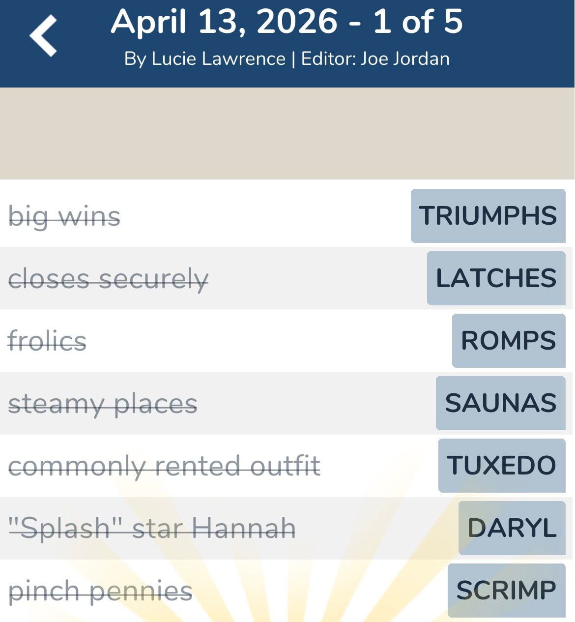 7 Little Words April 13 2026 1