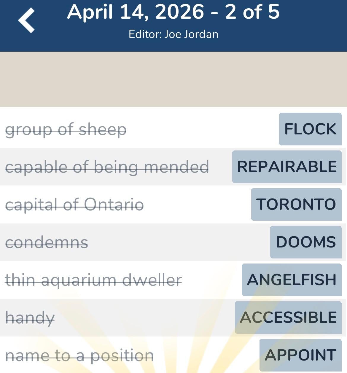 7 Little Words April 14 2026 2