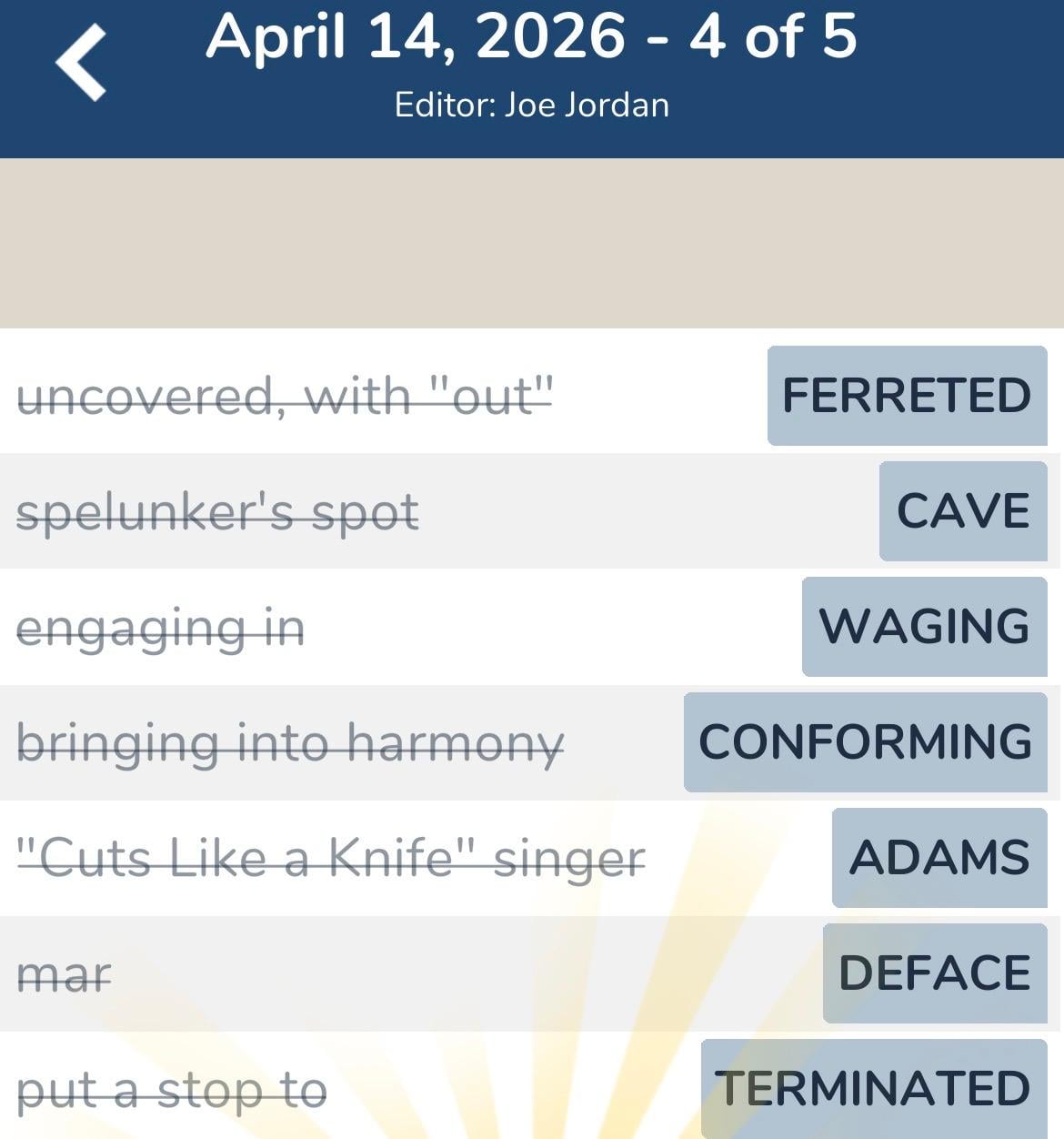 7 Little Words April 14 2026 4