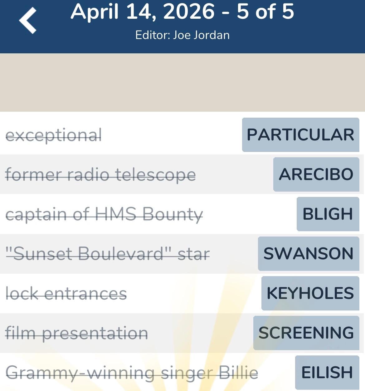 7 Little Words April 14 2026 5