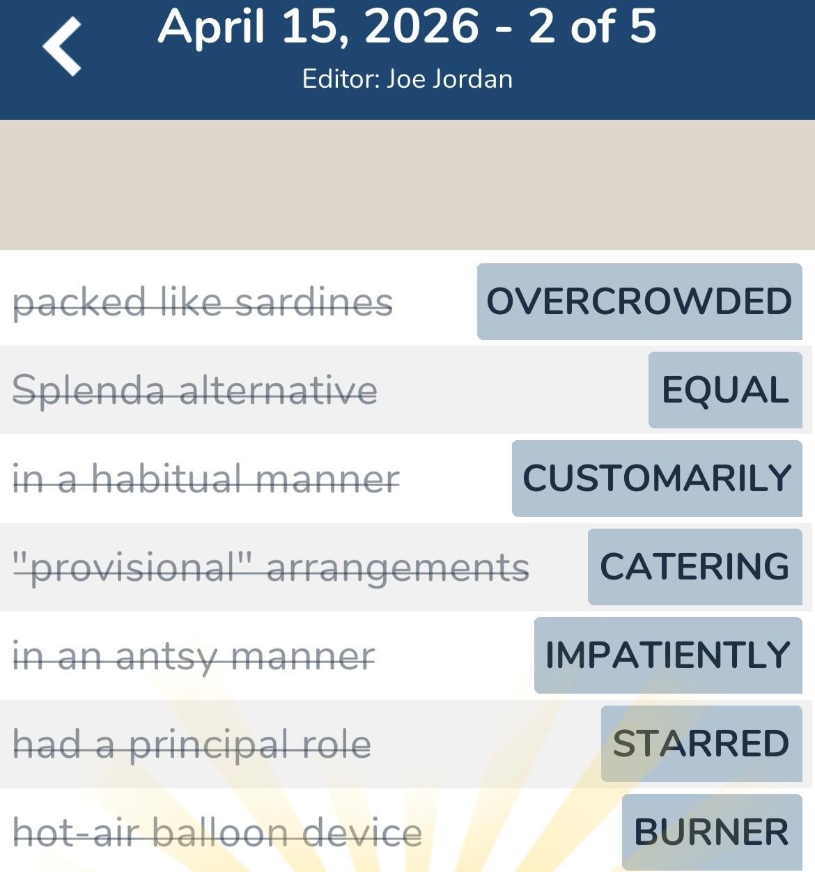 7 Little Words April 15 2026 2