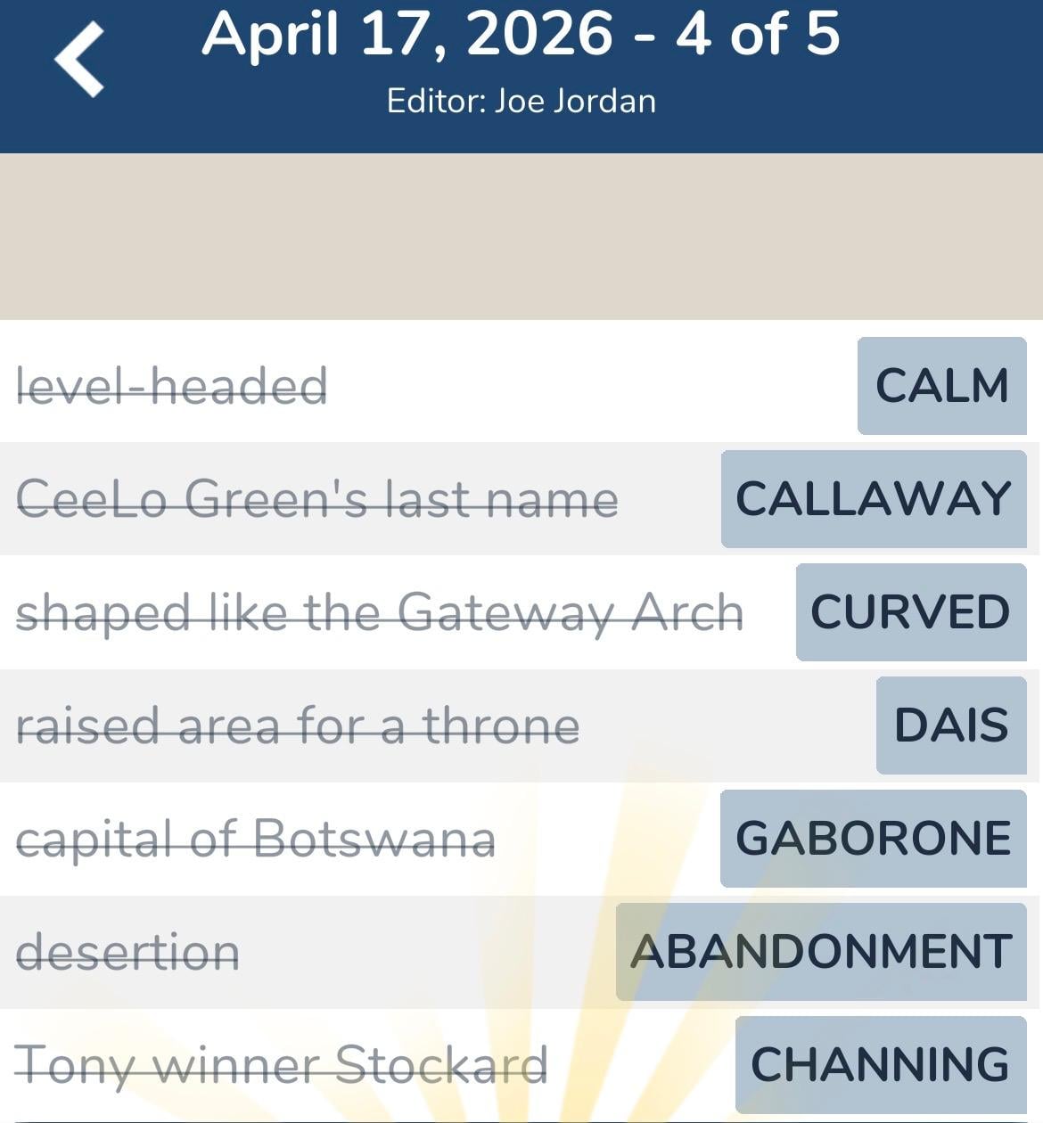 7 Little Words April 17 2026 4