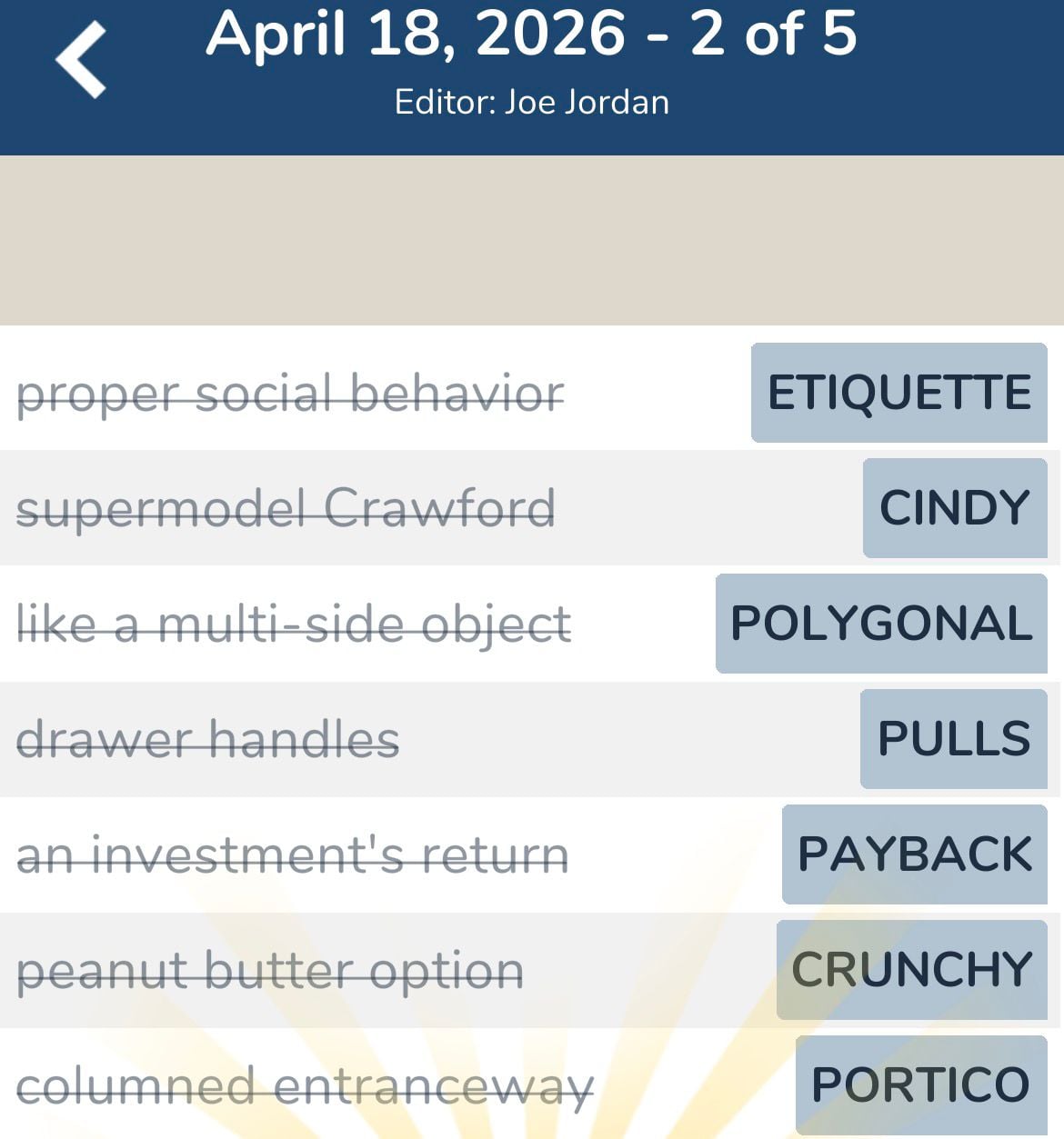 7 Little Words April 18 2026 2