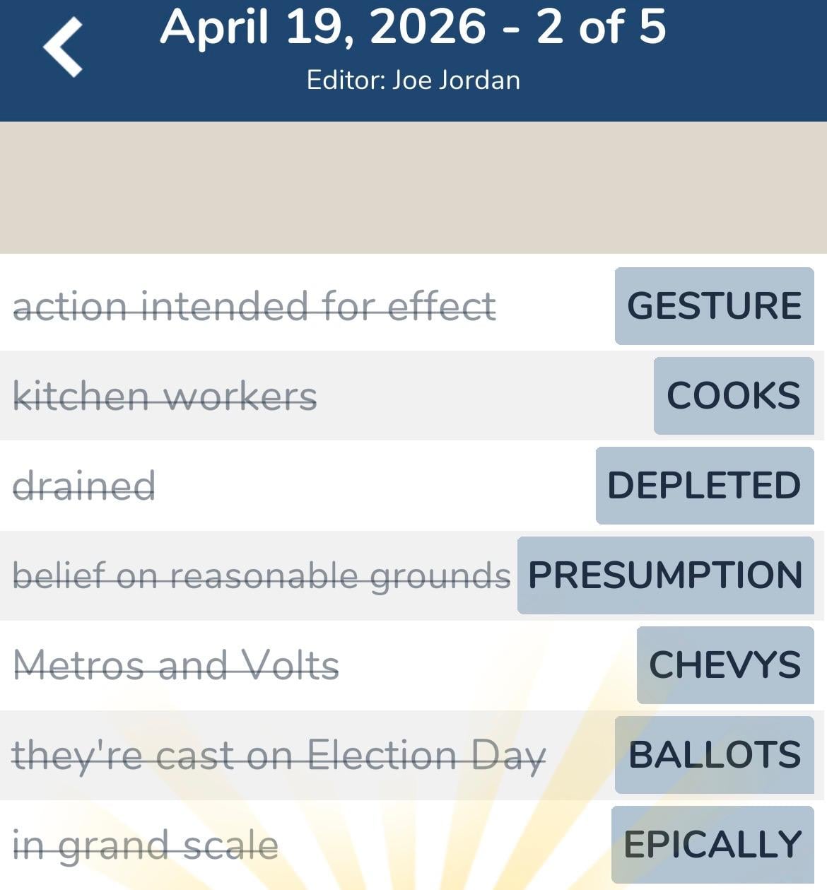 7 Little Words April 19 2026 2