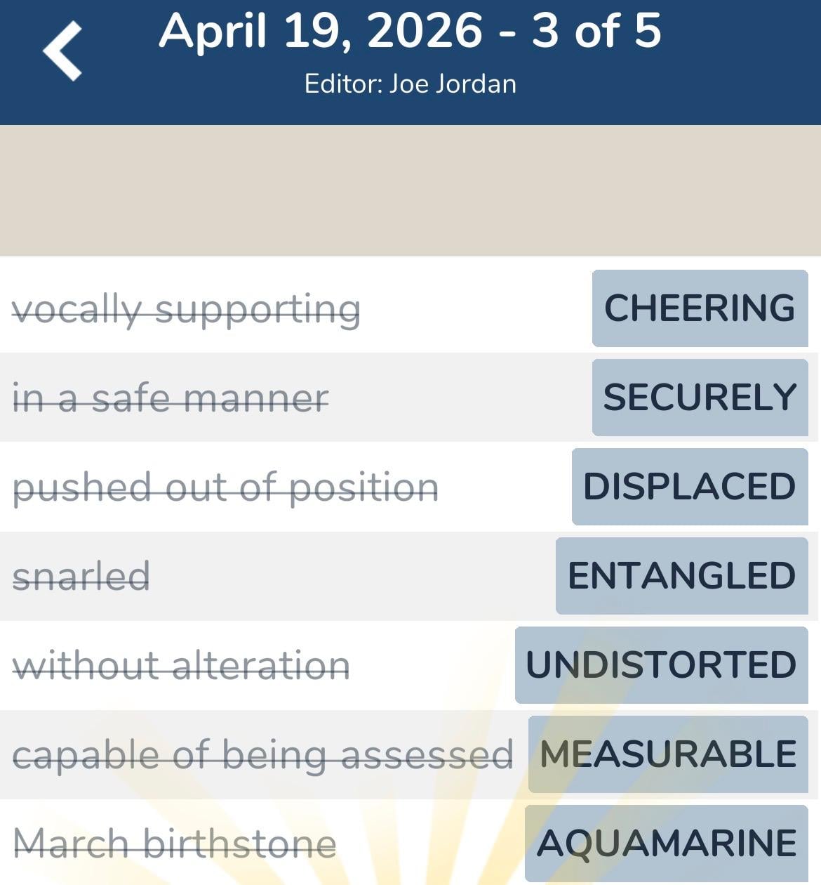 7 Little Words April 19 2026 3