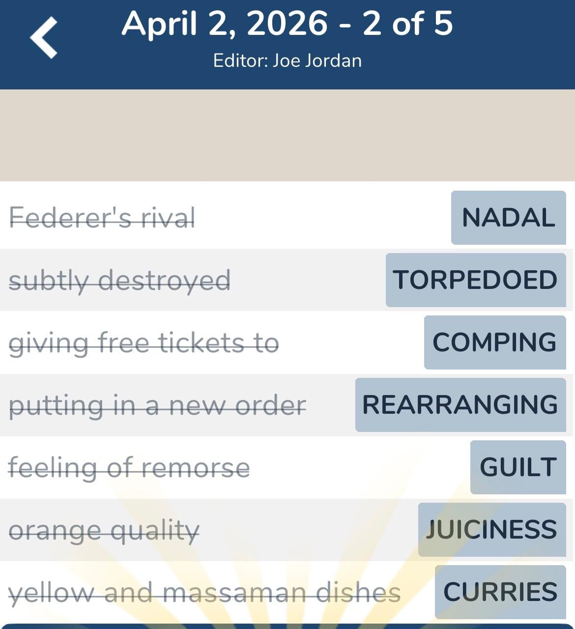 7 Little Words April 2 2026 2