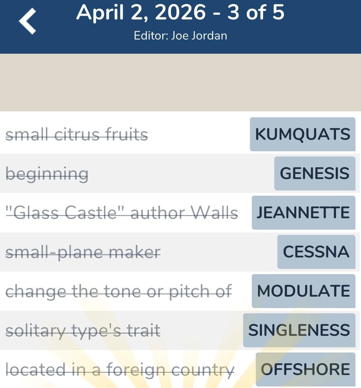 7 Little Words April 2 2026 3