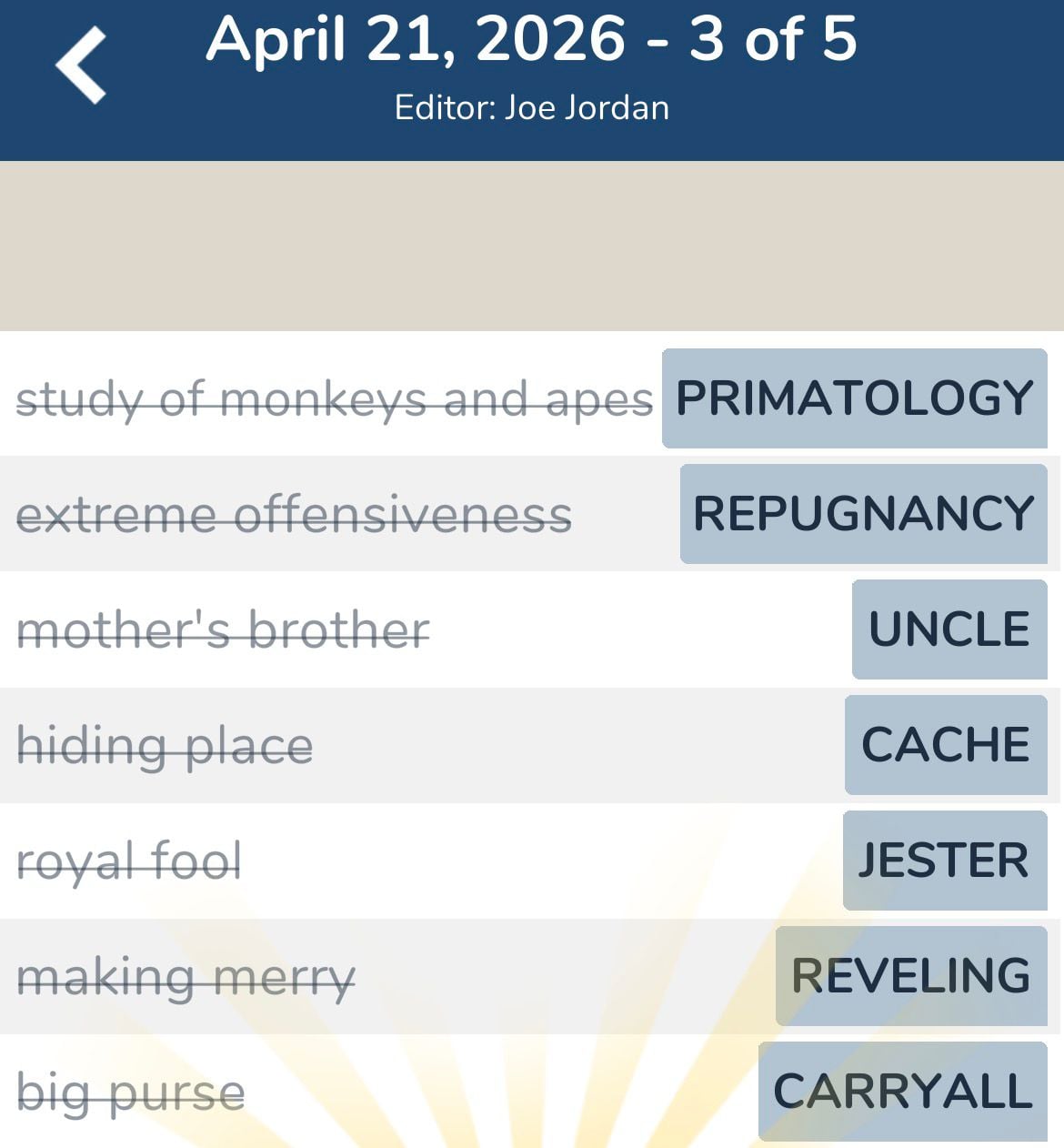 7 Little Words April 21 2026 3