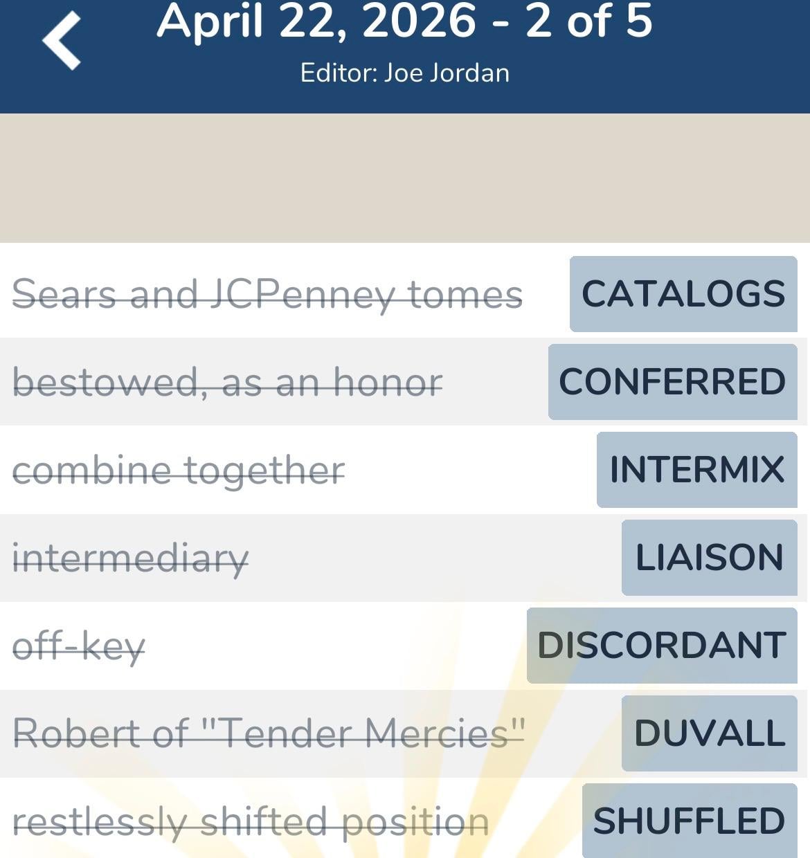 7 Little Words April 22 2026 2