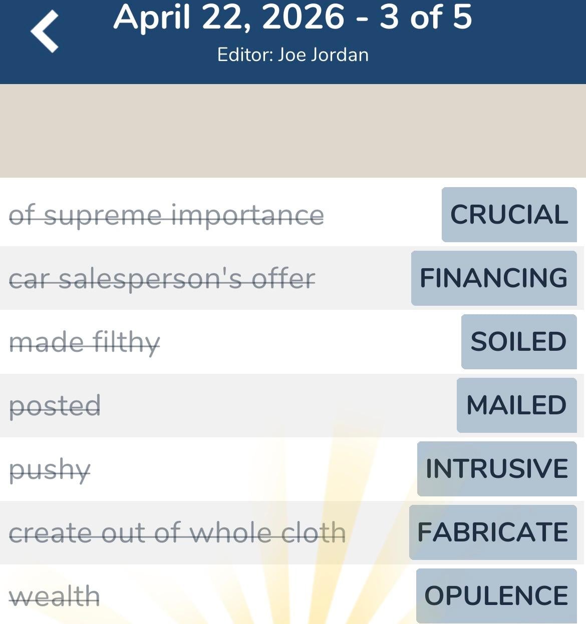 7 Little Words April 22 2026 3