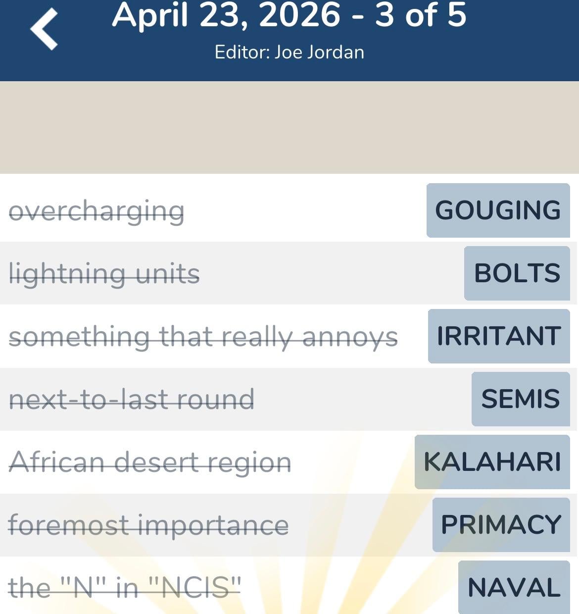 7 Little Words April 23 2026 3