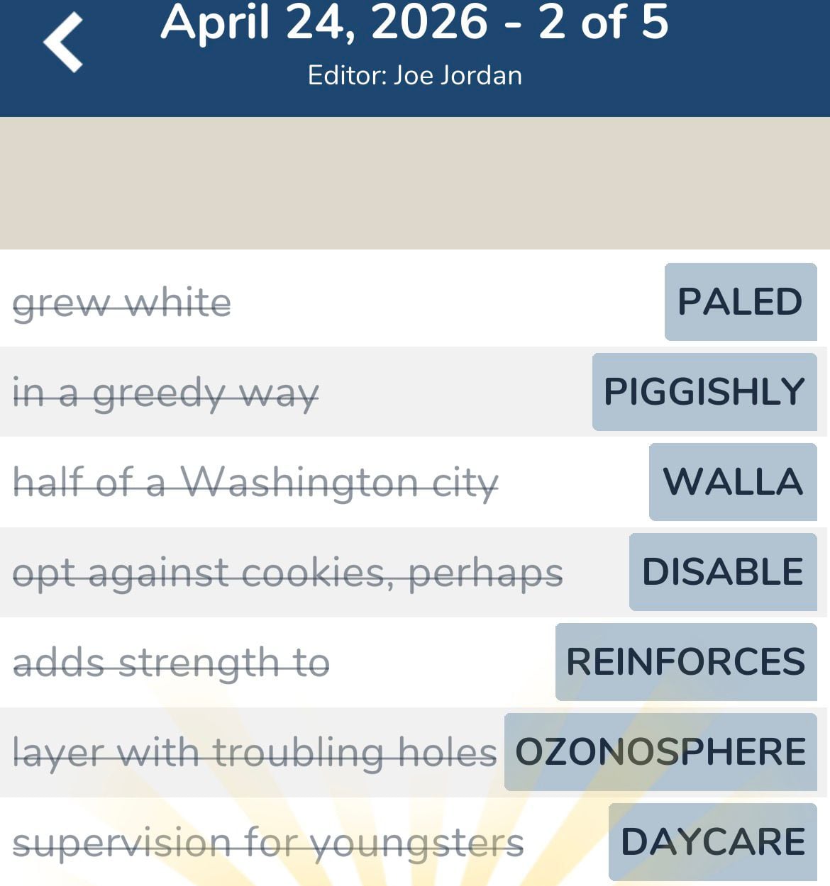 7 Little Words April 24 2026 2