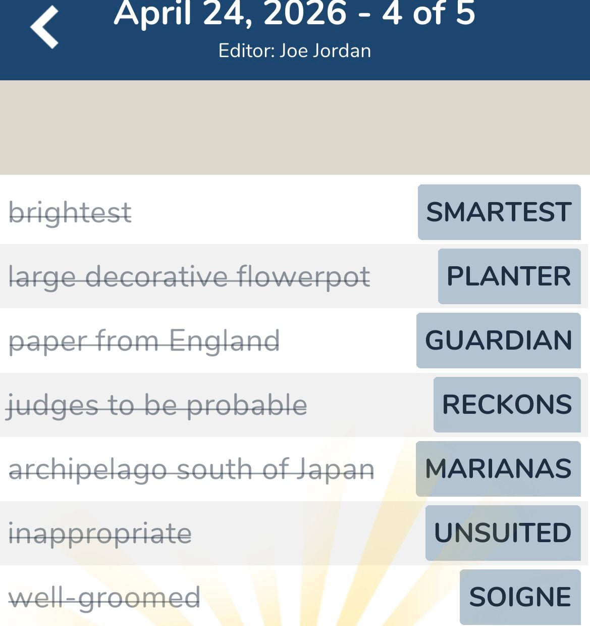 7 Little Words April 24 2026 4