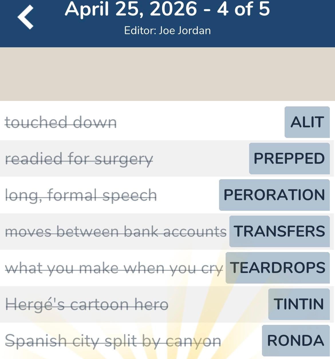 7 Little Words April 25 2026 4