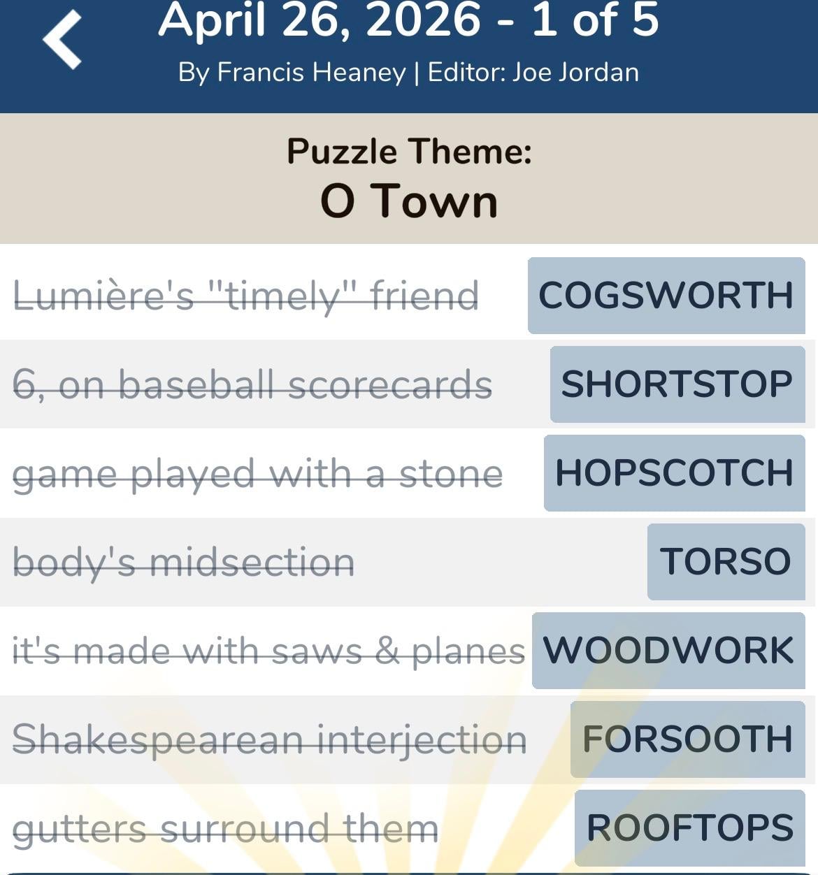 7 Little Words April 26 2026