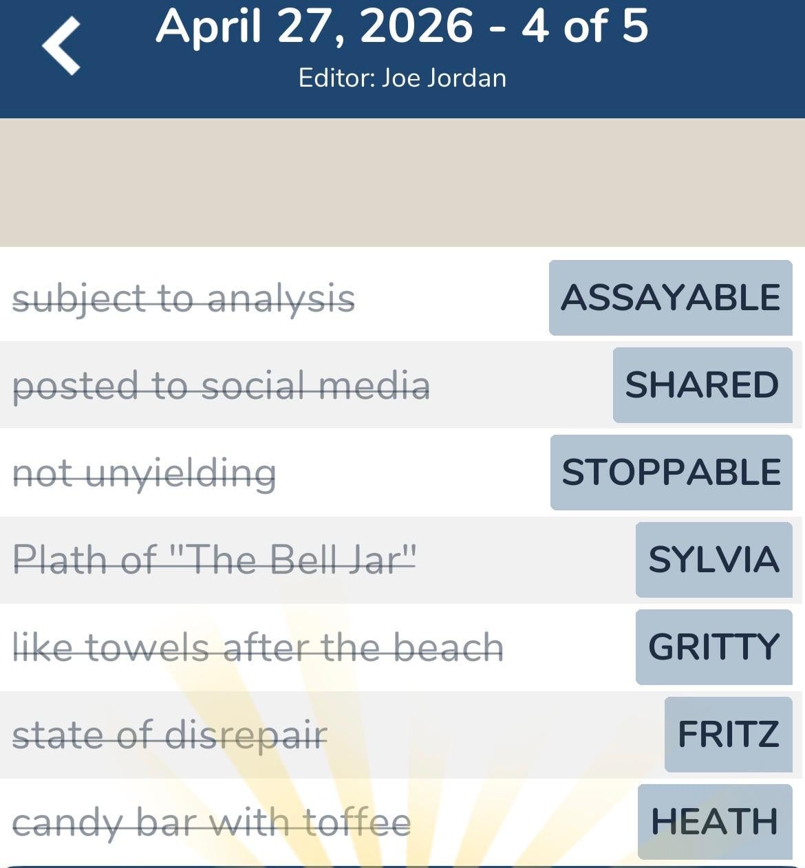 7 Little Words April 27 2026 4