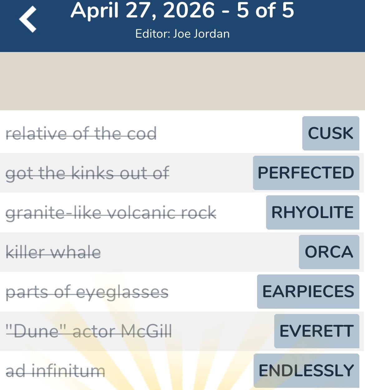 7 Little Words April 27 2026 5