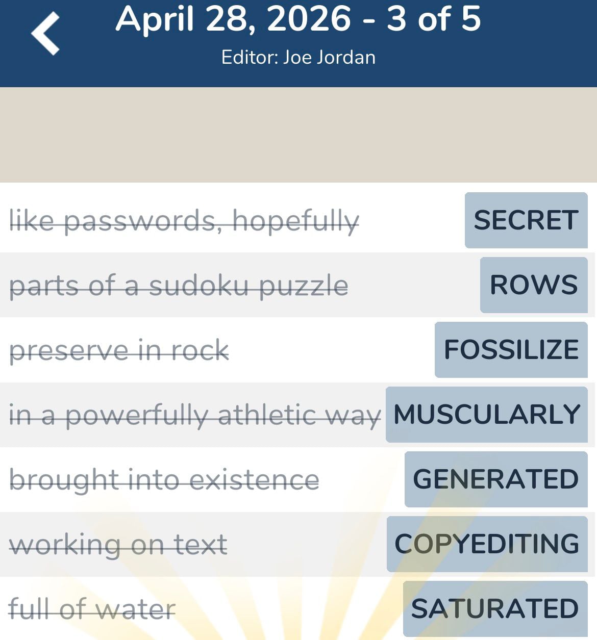 7 Little Words April 28 2026 3