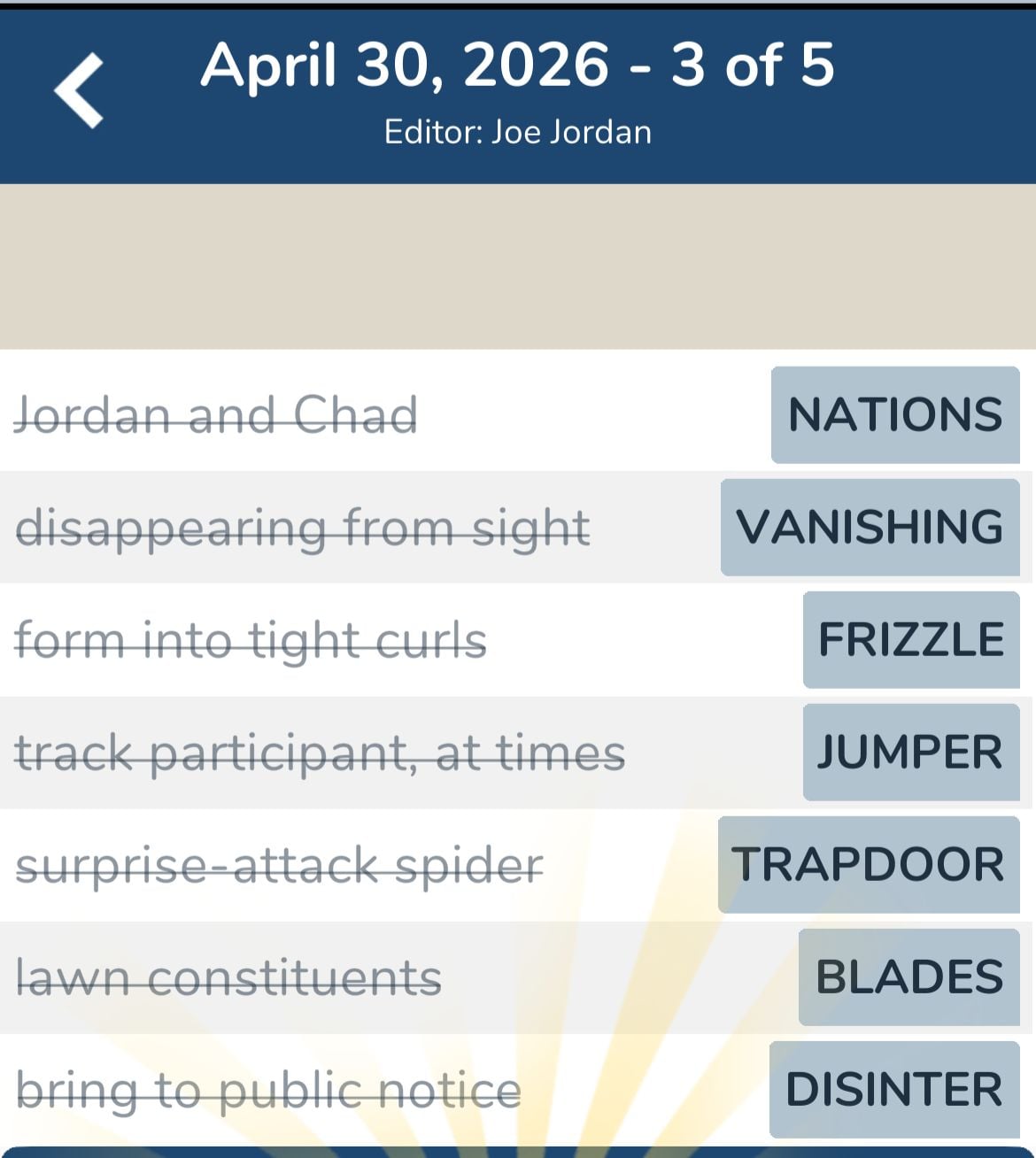 7 Little Words April 30 2026 3