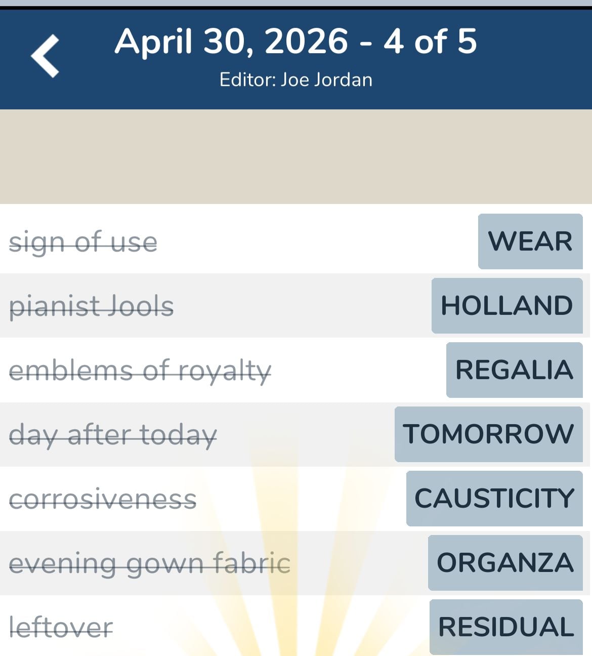 7 Little Words April 30 2026 4