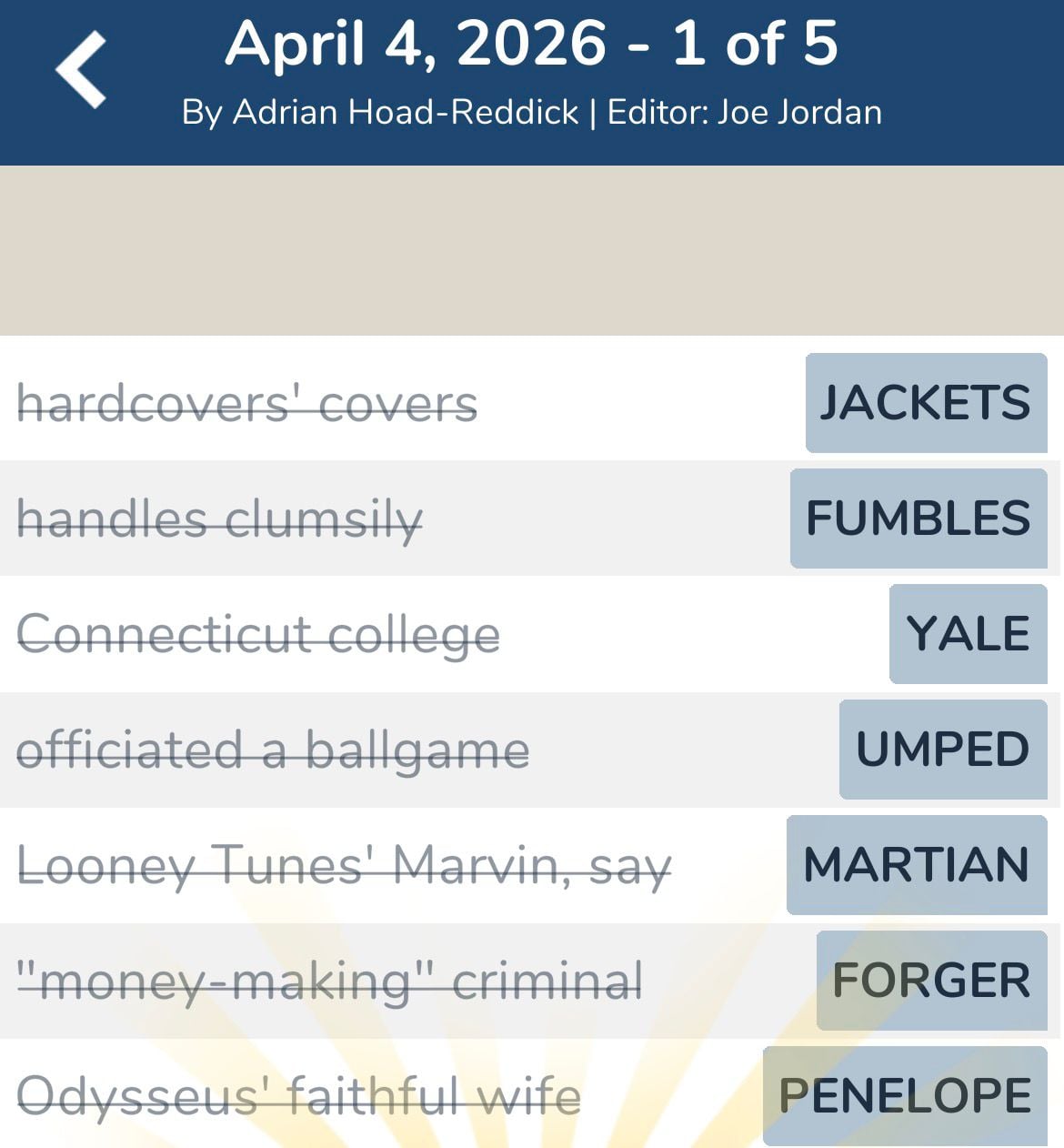 7 Little Words April 4 2026 1