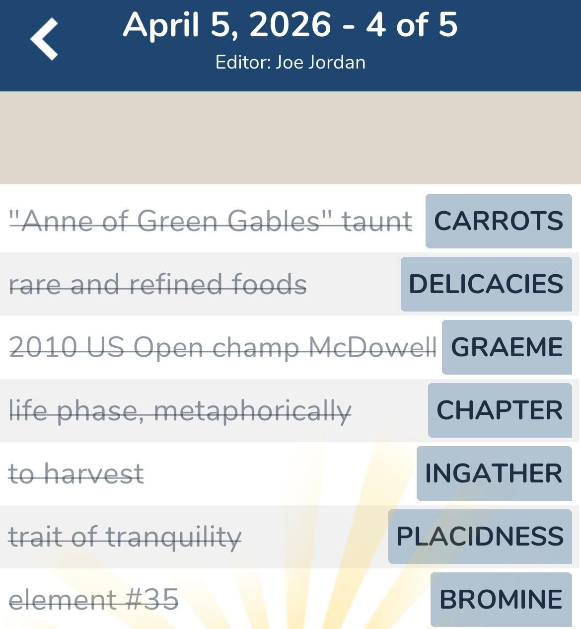 7 Little Words April 5 2026 4