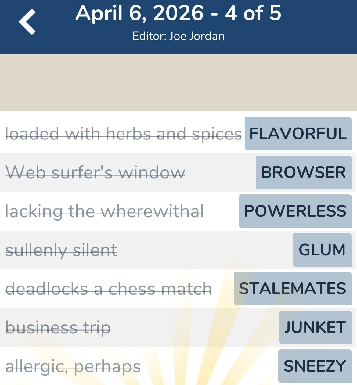 7 Little Words April 6 2026 4