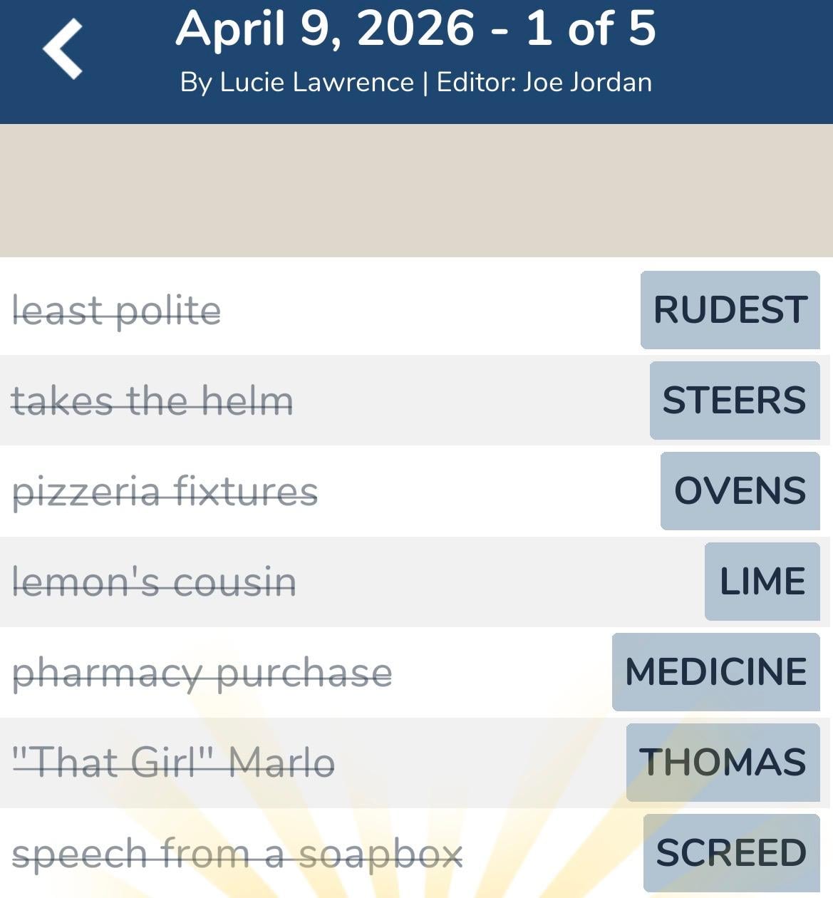 7 Little Words April 9 2026 1 7 Little Words April 9 2026 1