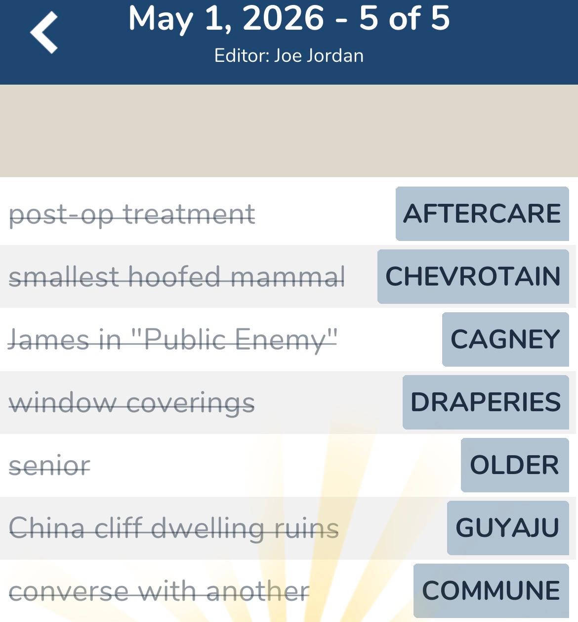 7 Little Words May 1 2026 5