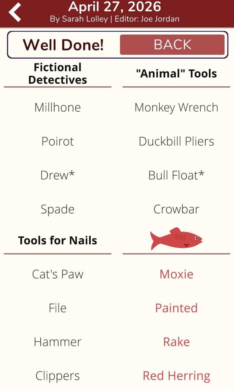 7 Little Words Red Herring April 27 2026