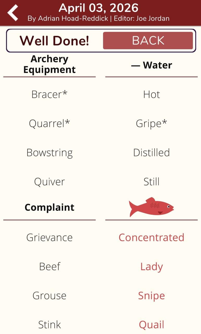 7 Little Words Red Herring April 3 2026