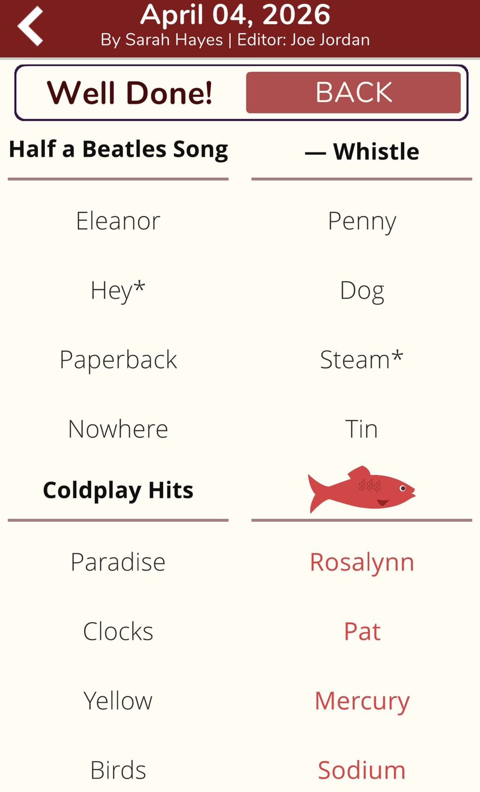 7 Little Words Red Herring April 4 2026