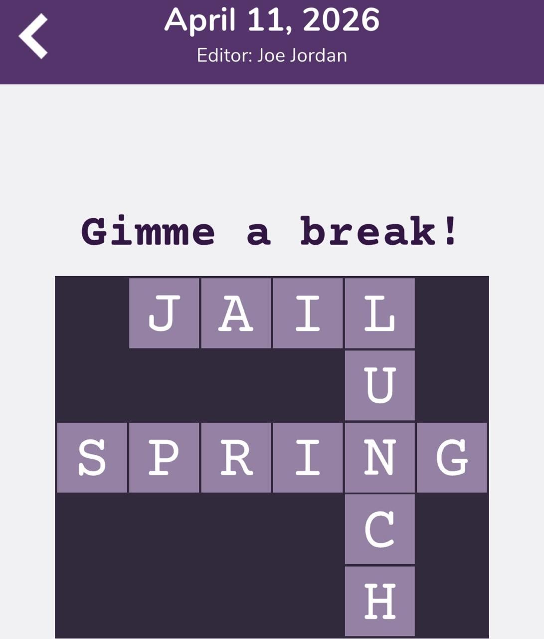 7 Little Words Tiny Little Crosswords April 11 2026