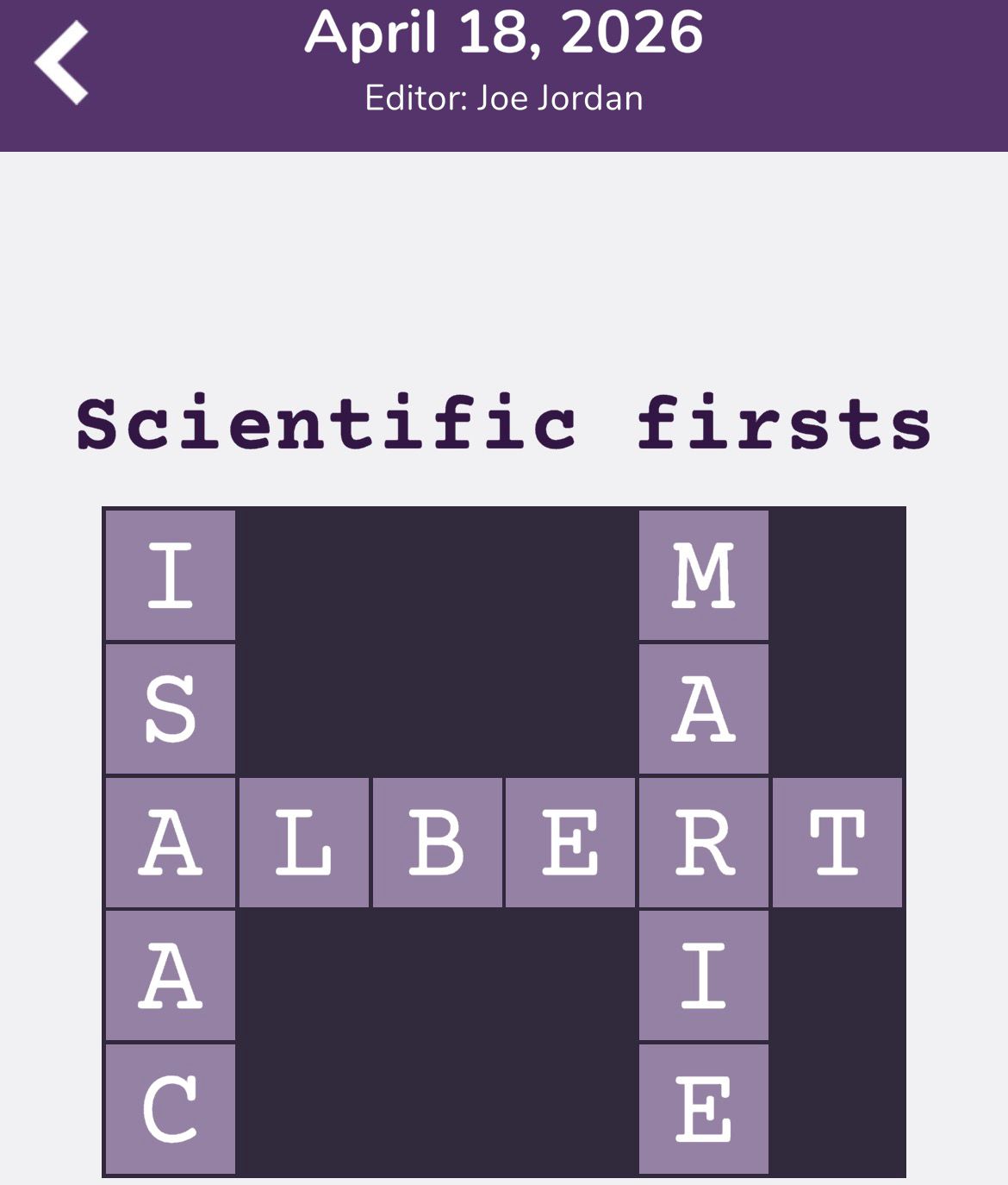 7 Little Words Tiny Little Crosswords April 18 2026