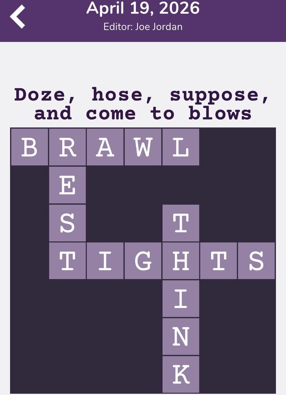 7 Little Words Tiny Little Crosswords April 19 2026