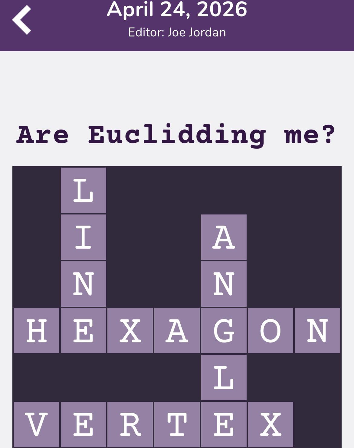 7 Little Words Tiny Little Crosswords April 24 2026