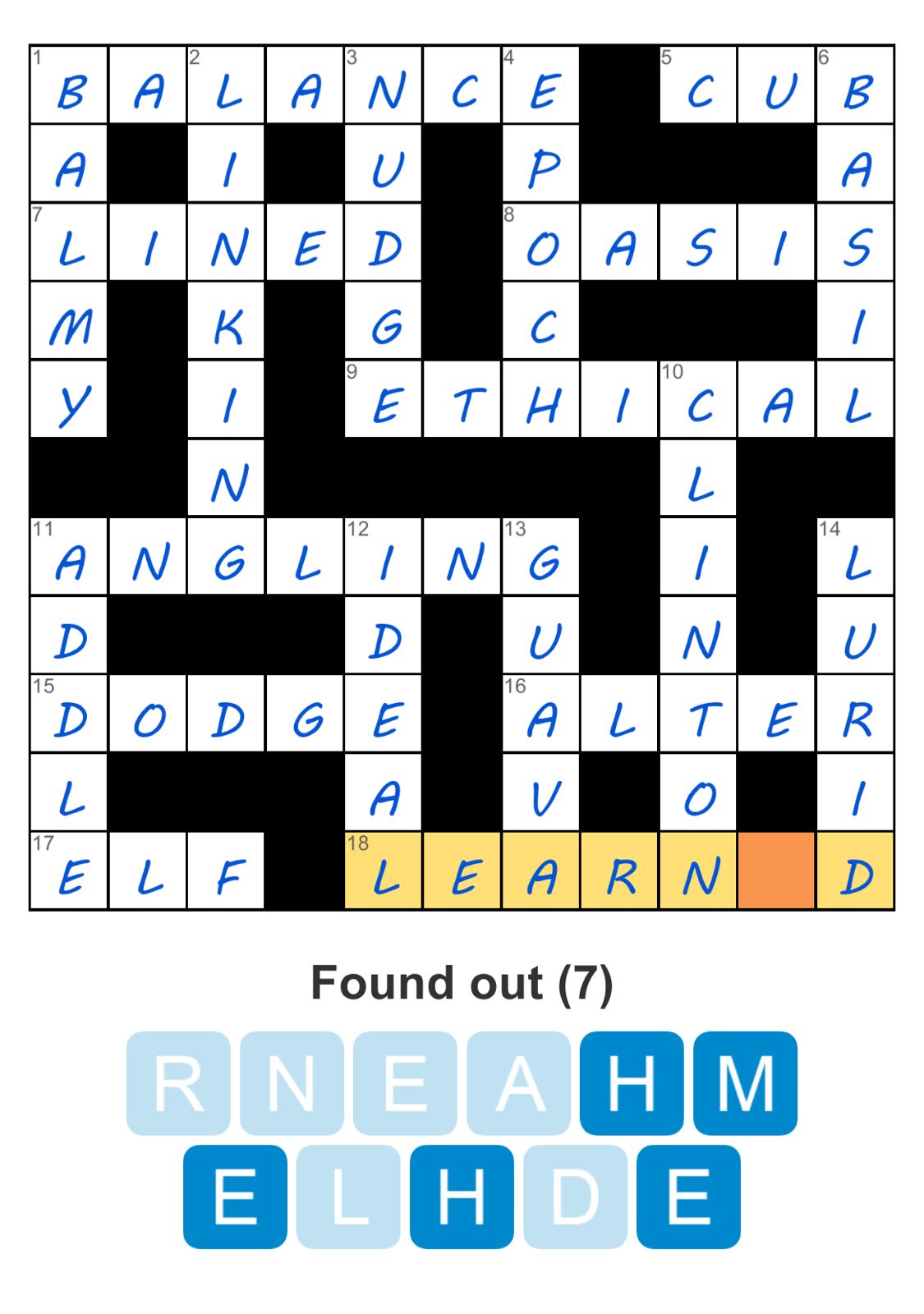 Puzzle Page Crossword April 10 2026