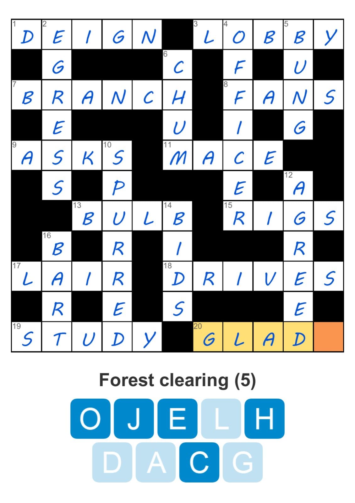 Puzzle Page Crossword April 11 2026