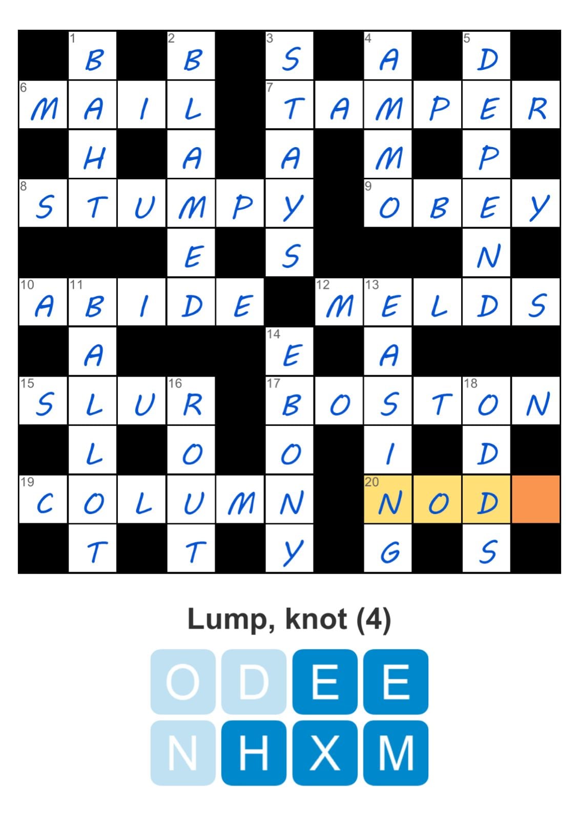 Puzzle Page Crossword April 13 2026