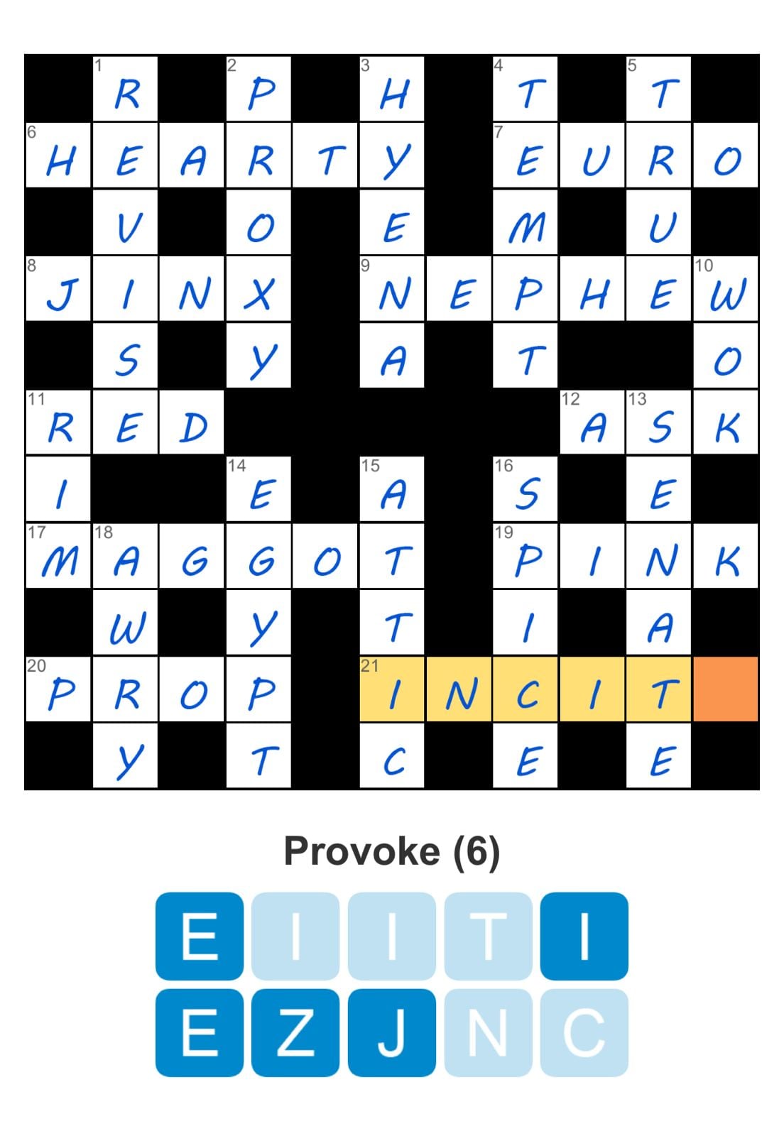 Puzzle Page Crossword April 16 2026