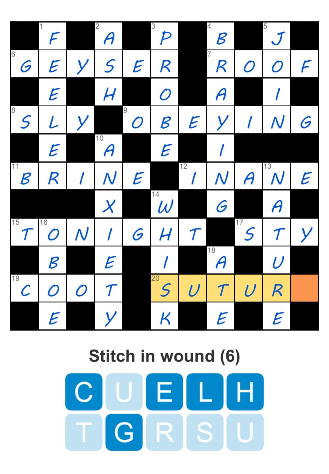 Puzzle Page Crossword April 17 2026