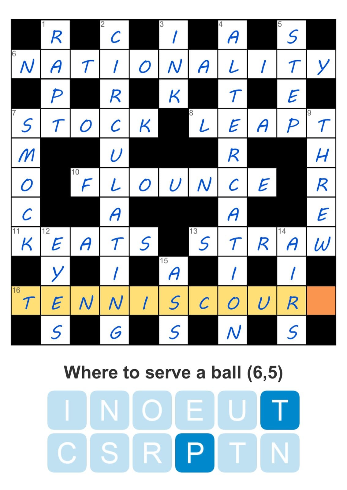 Puzzle Page Crossword April 18 2026