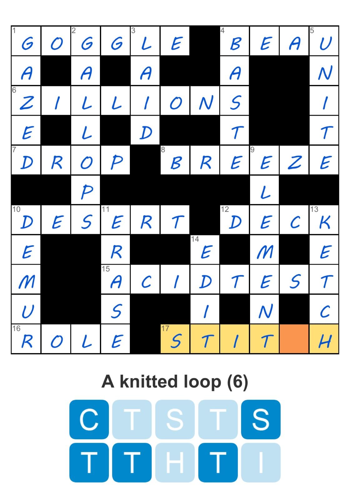 Puzzle Page Crossword April 29 2026