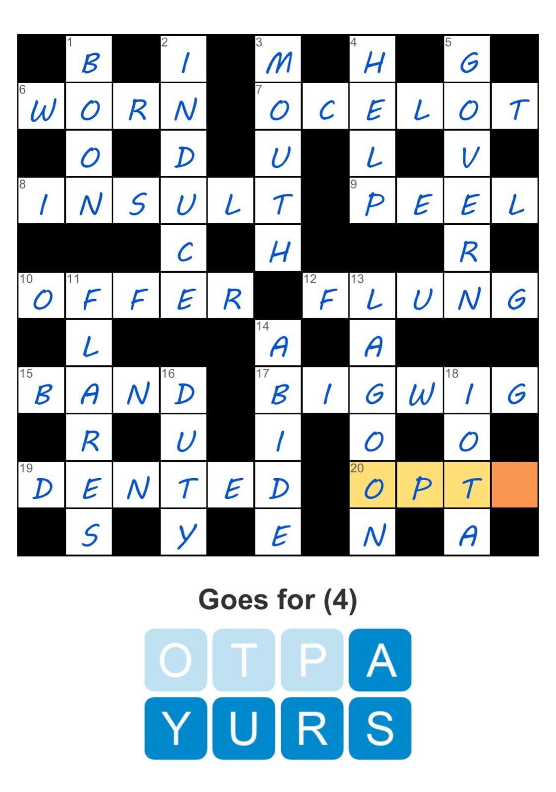 Puzzle Page Crossword April 3 2026