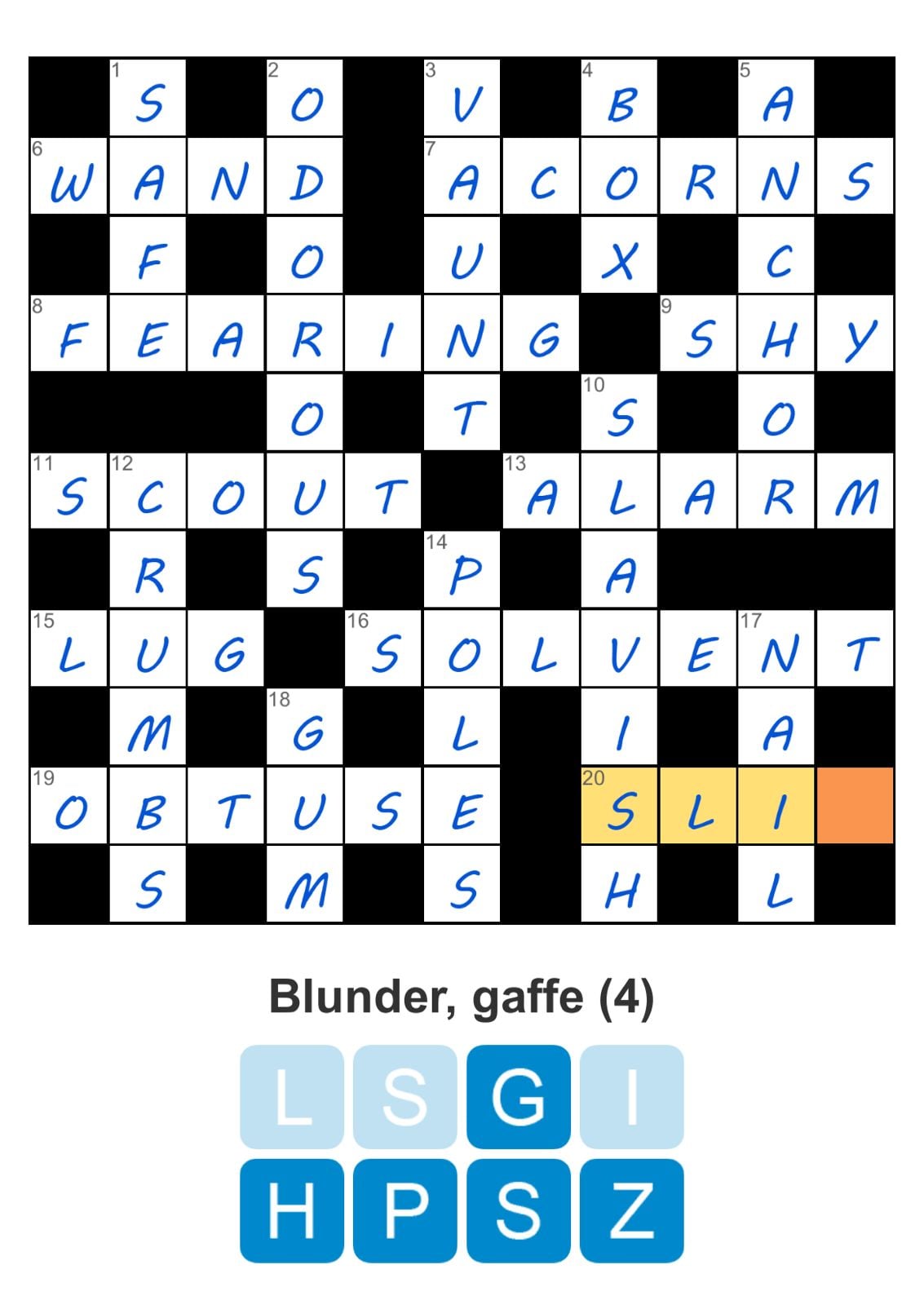 Puzzle Page Crossword April 30 2026