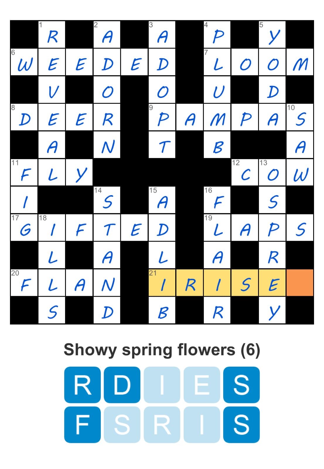 Puzzle Page Crossword April 7 2026