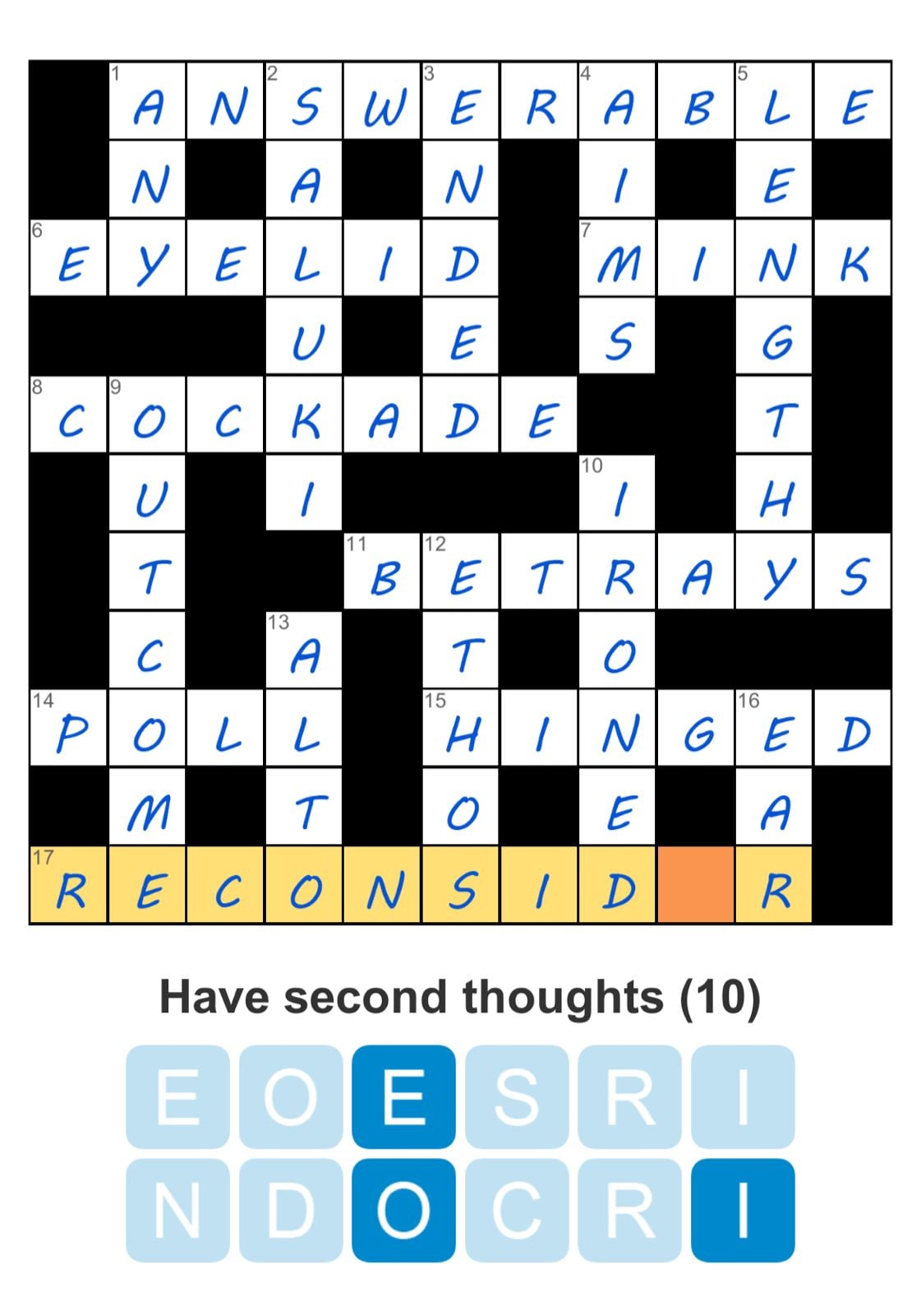 Puzzle Page Crossword May 1 2026