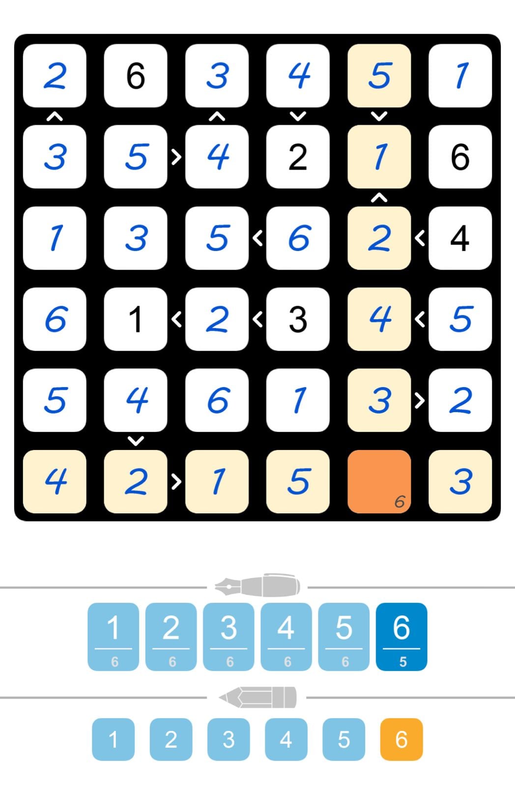 Puzzle Page Futoshiki April 10 2026